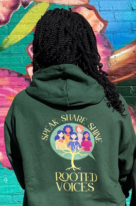 Speak.Share.Shine. Zip-up Hoodie