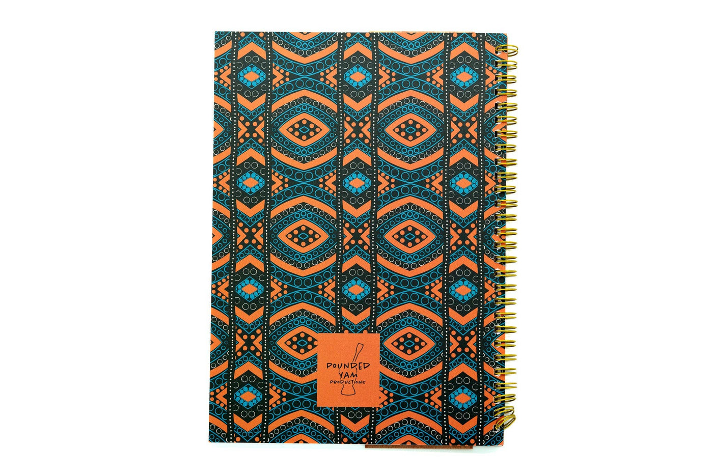 African Print Soft Cover Spiral Notebook - Diamonds