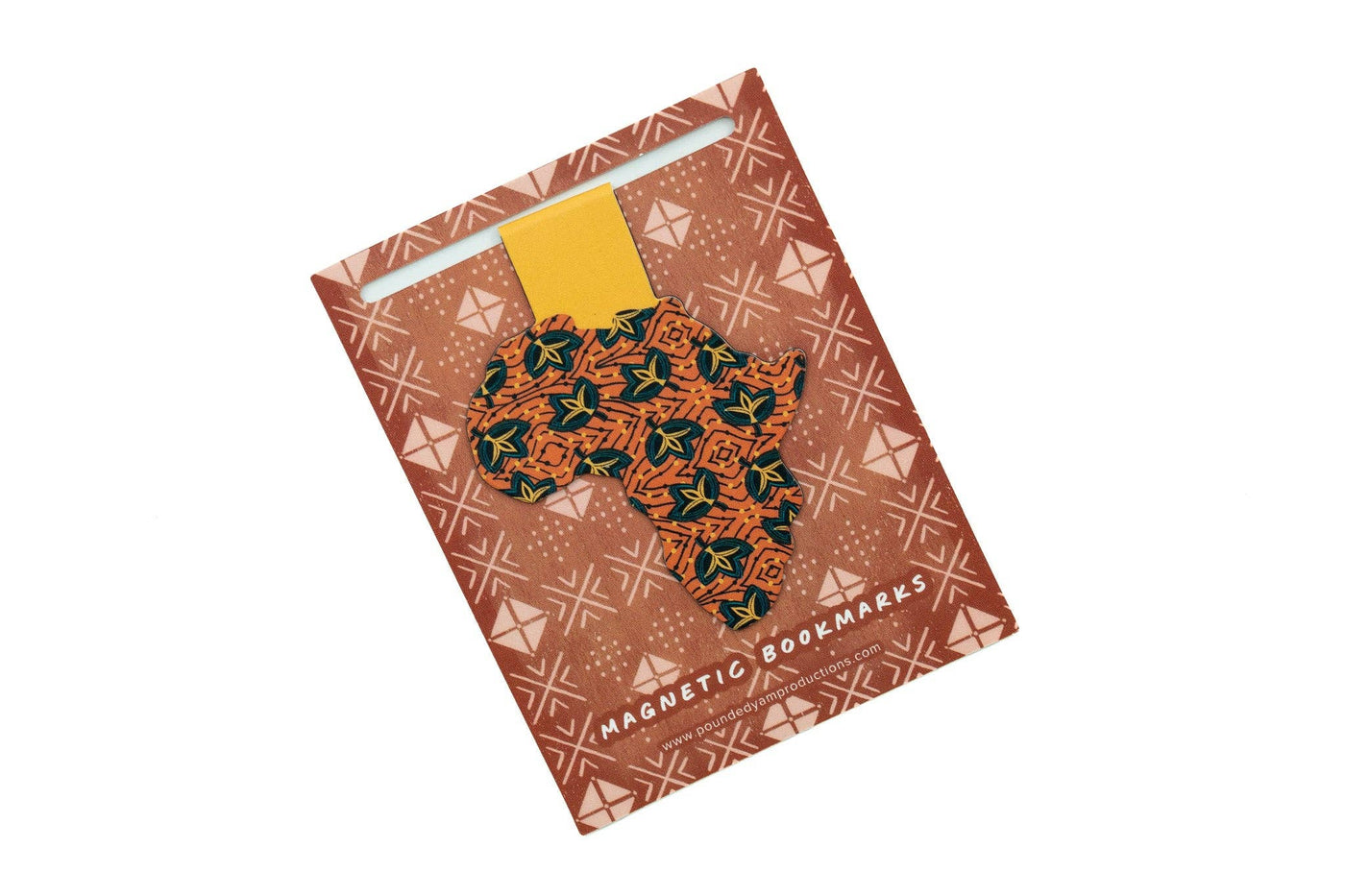 Magnetic Bookmark - African Print (Fans)