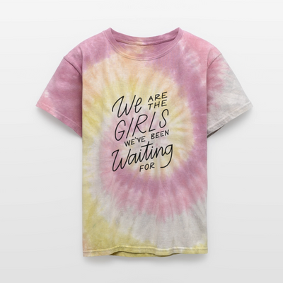 We Are The Girls We've Been Waiting For Kids' Tie Dye T-Shirt - Desert Rose