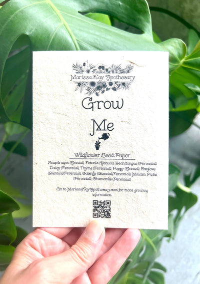 Plantable Seed Card ||Blue|| Supports Women