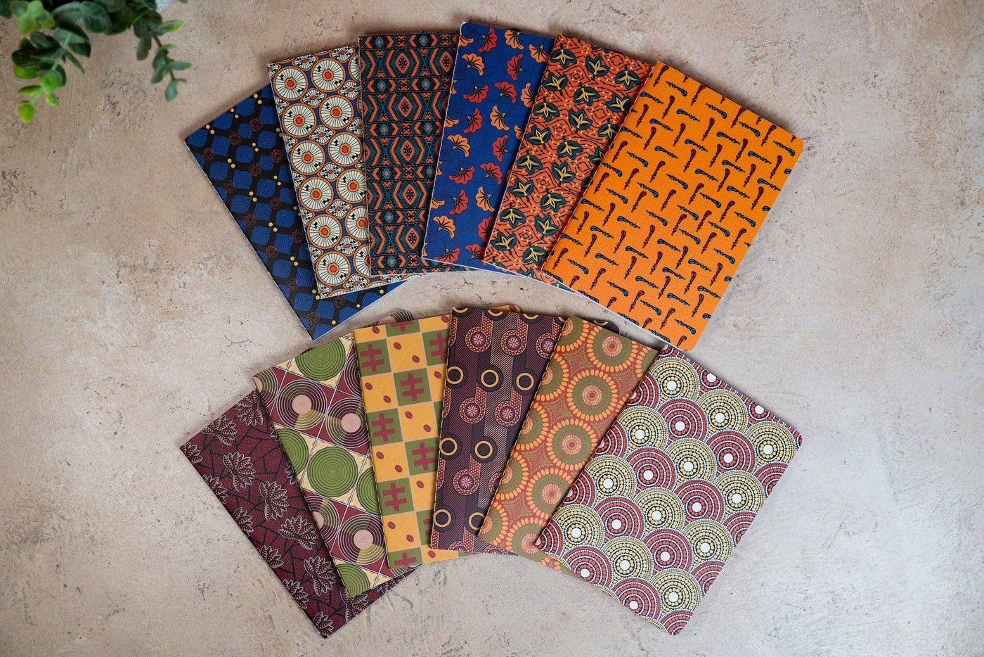 African Print Pocket Notebook - Diamonds (Ankara)