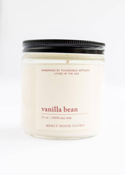 Vanilla Bean Candle | 12 oz. Glass Jar