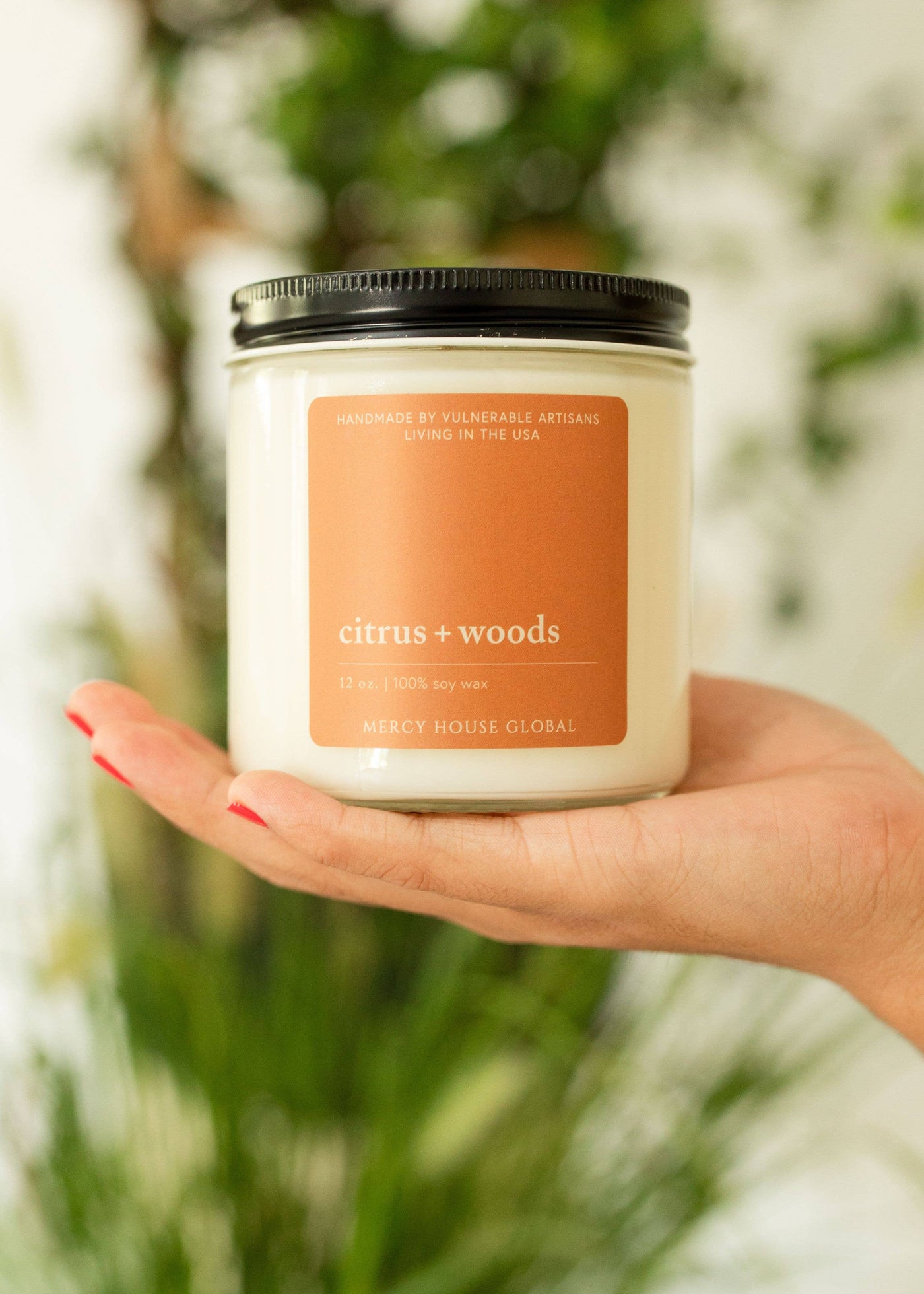 Citrus + Woods Candle | 12 oz. Glass Jar