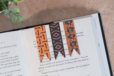 Magnetic Bookmark Set - African Print (Walking Sticks, Diamonds, Fans)