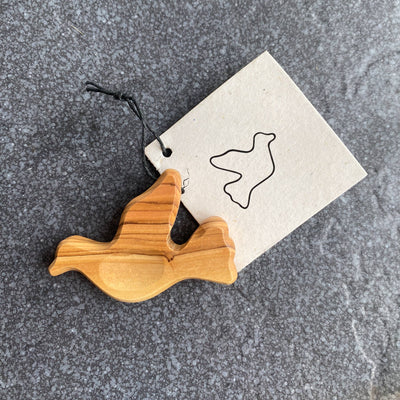 Olive Wood Pocket Peace Dove