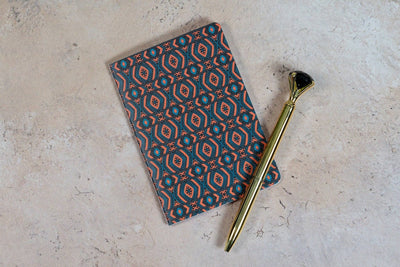 African Print Pocket Notebook - Diamonds (Ankara)