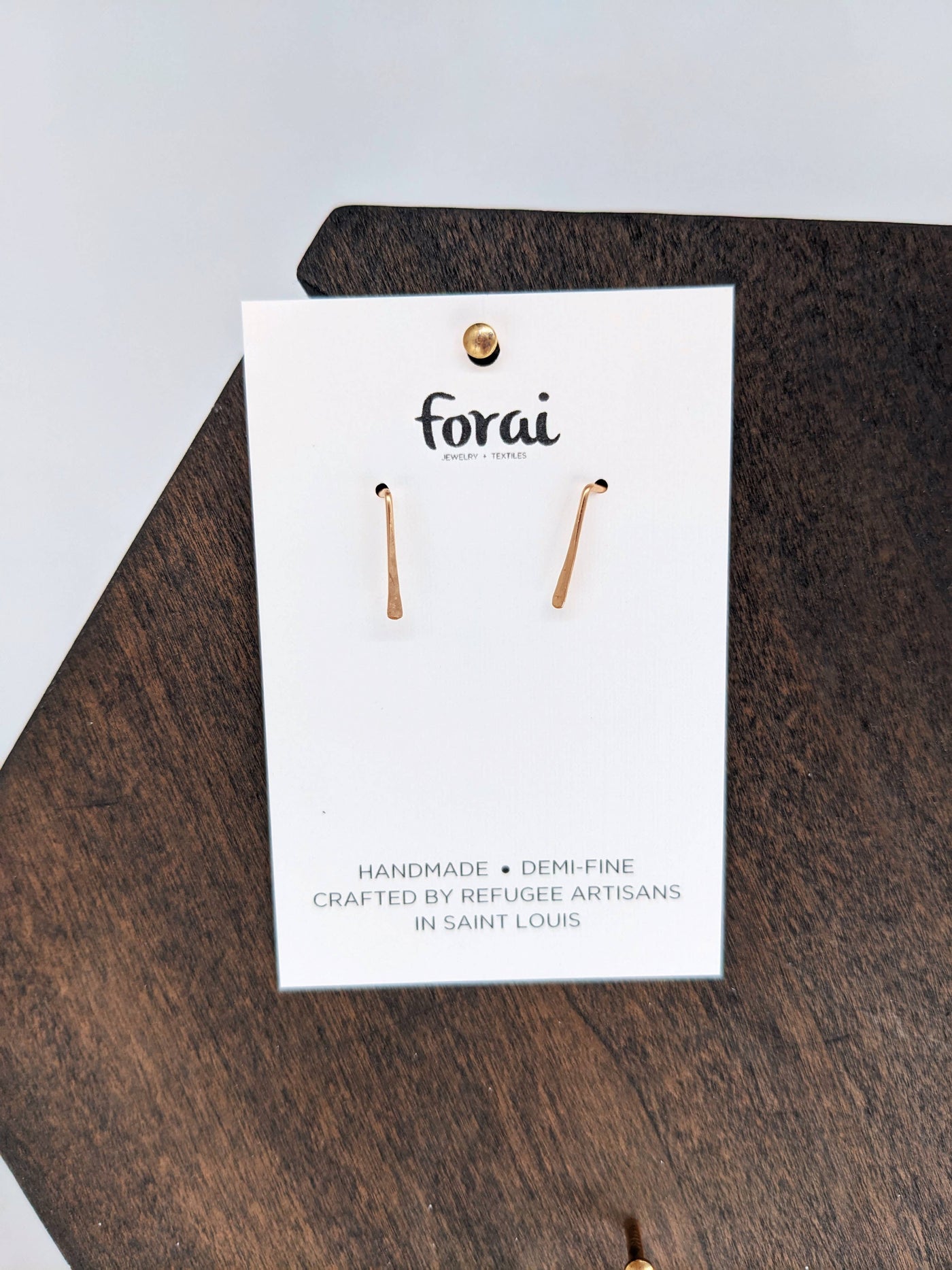 Indra Staple Earrings in 14K Gold Filled