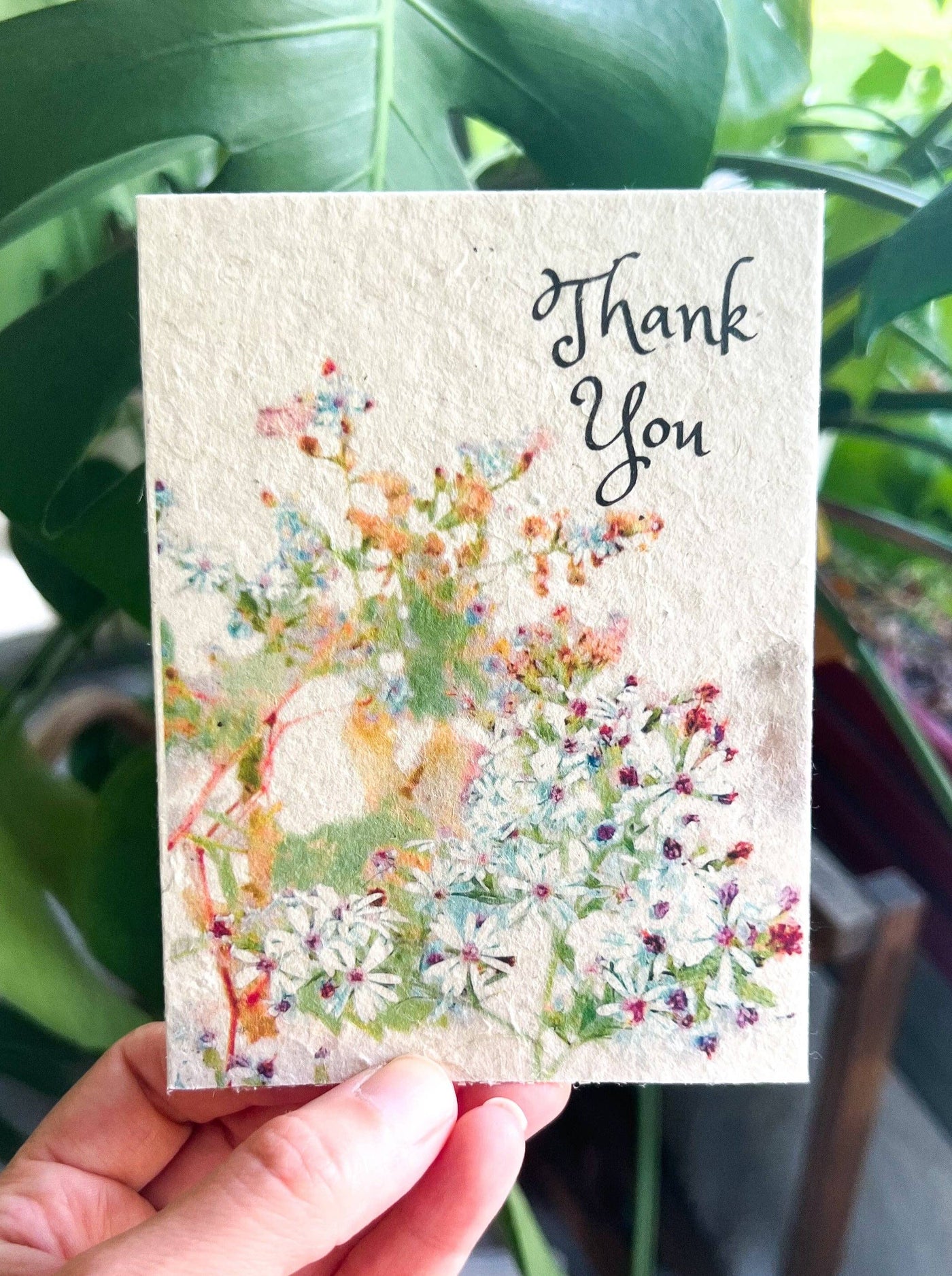 Plantable Seed Card '"Thank you"| Supports Women