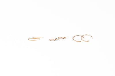 Indra Staple Earrings in 14K Gold Filled