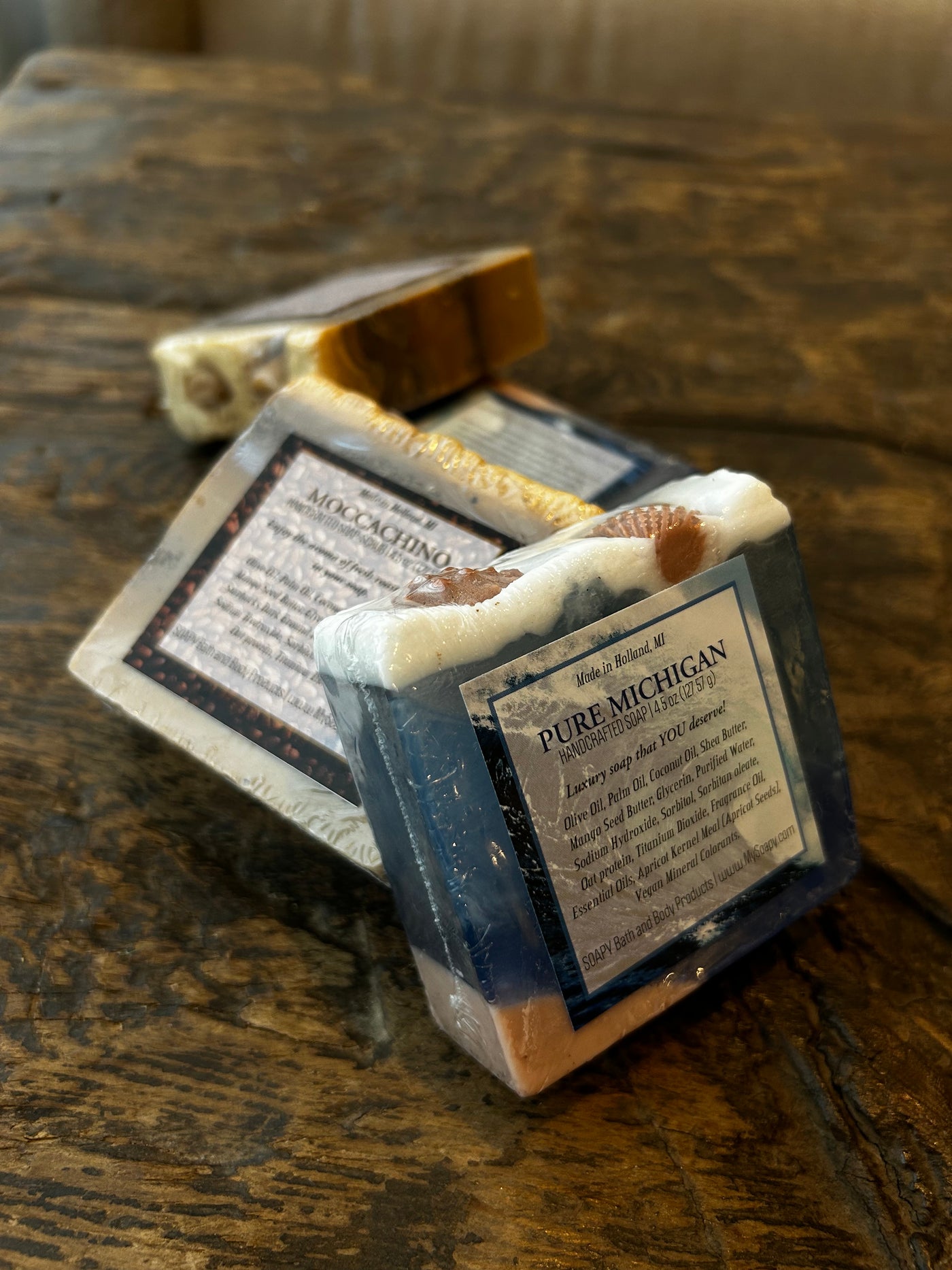 Handcrafted Soap Collection: Moccachino & Pure Michigan by Soapy