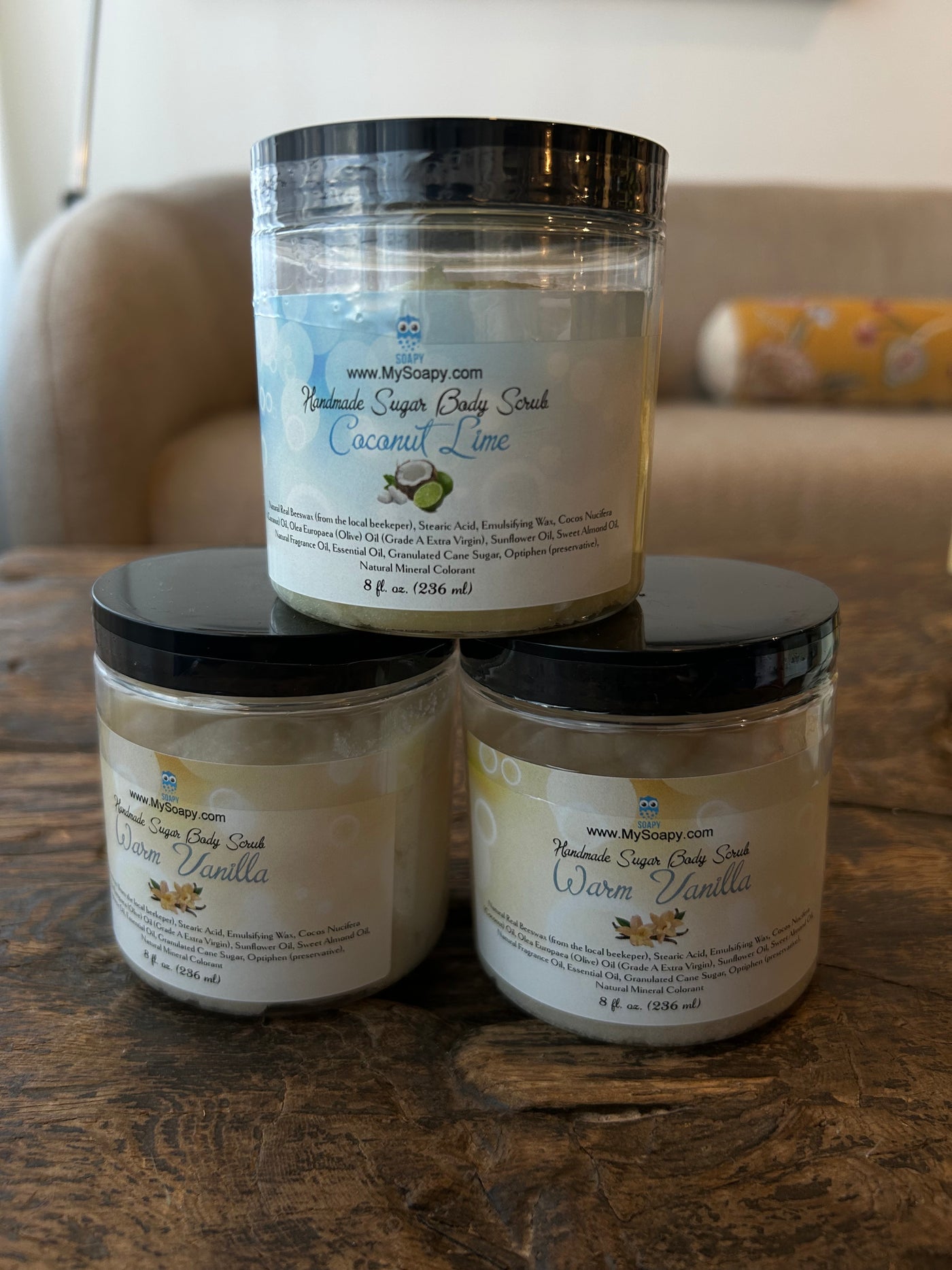Handmade Sugar Body Scrubs by Soapy