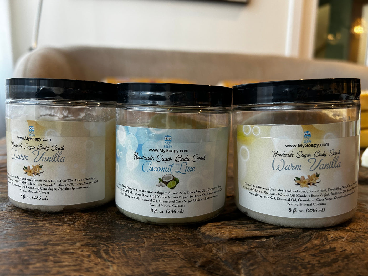 Handmade Sugar Body Scrubs by Soapy