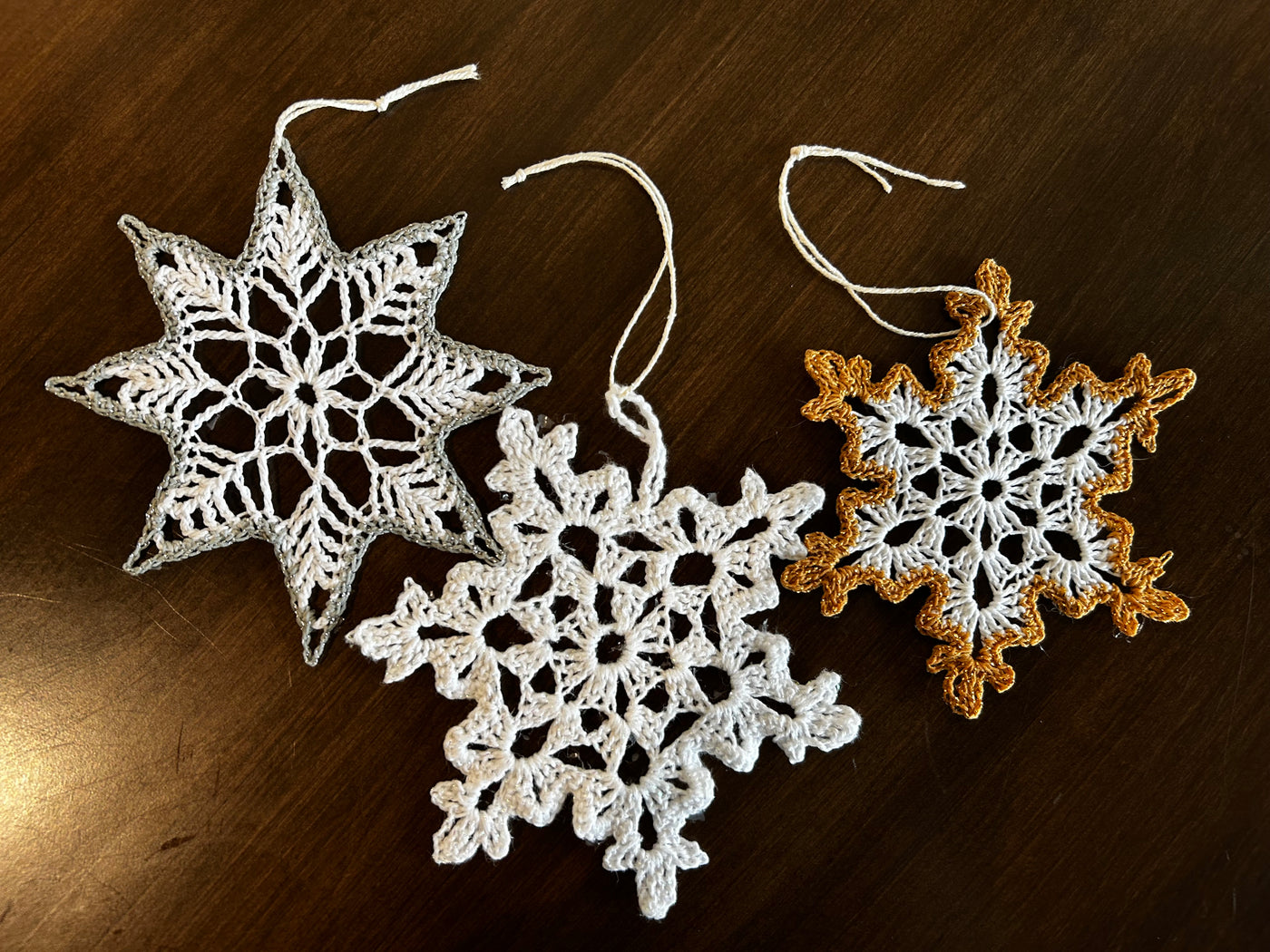 Handmade Snowflake Ornaments
