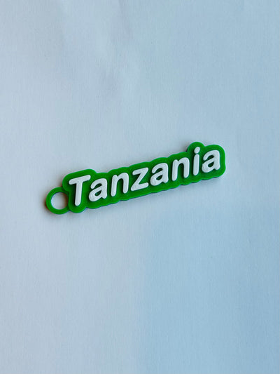African Country Name Keychains from Kiota Print LLC