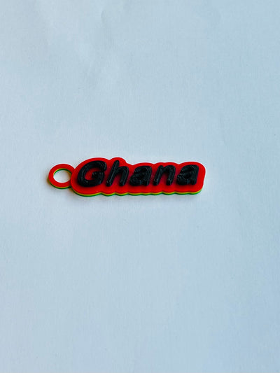 African Country Name Keychains from Kiota Print LLC