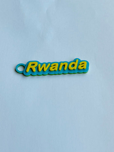 African Country Name Keychains from Kiota Print LLC