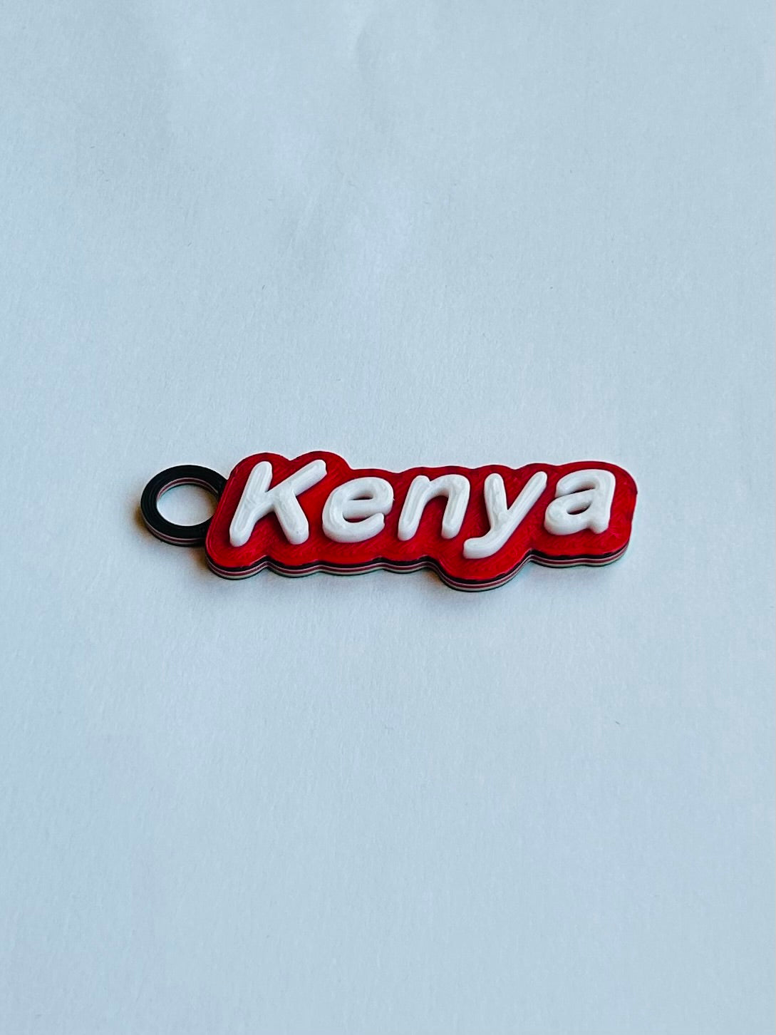 African Country Name Keychains from Kiota Print LLC