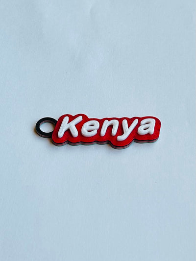 African Country Name Keychains from Kiota Print LLC