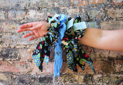 ✨ Handmade Bow Scrunchies – A Celebration of Culture in colors.