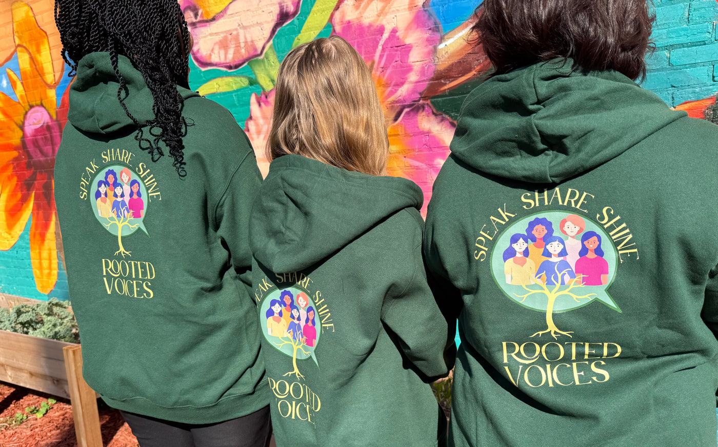 Speak.Share.Shine. Zip-up Hoodie