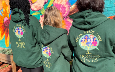 Speak.Share.Shine. Zip-up Hoodie