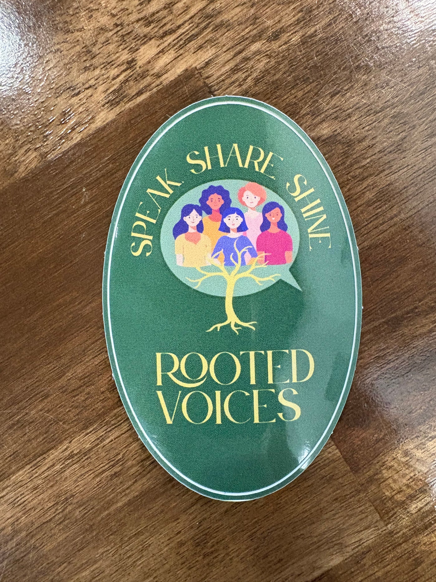 Rooted voices sticker