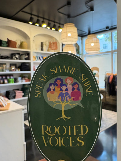 Rooted voices sticker
