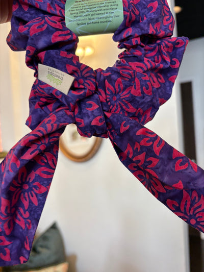 ✨ Handmade Bow Scrunchies – A Celebration of Culture in colors.