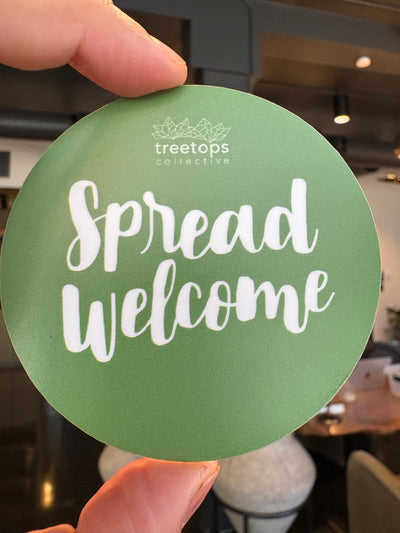 Spread Welcome Sticker
