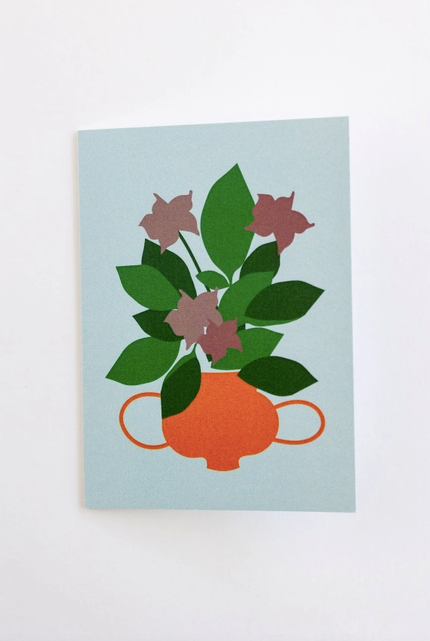 Floral Greeting Card - Blank