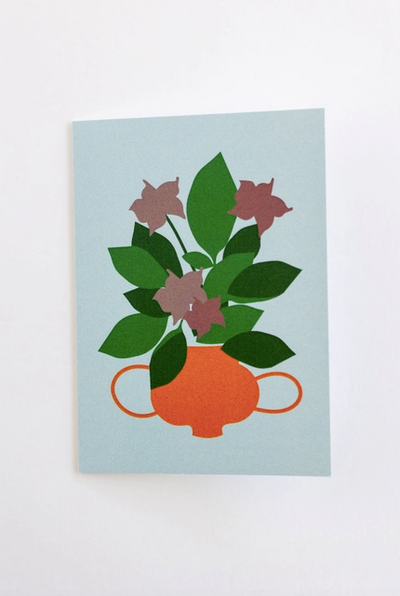 Floral Greeting Card - Blank
