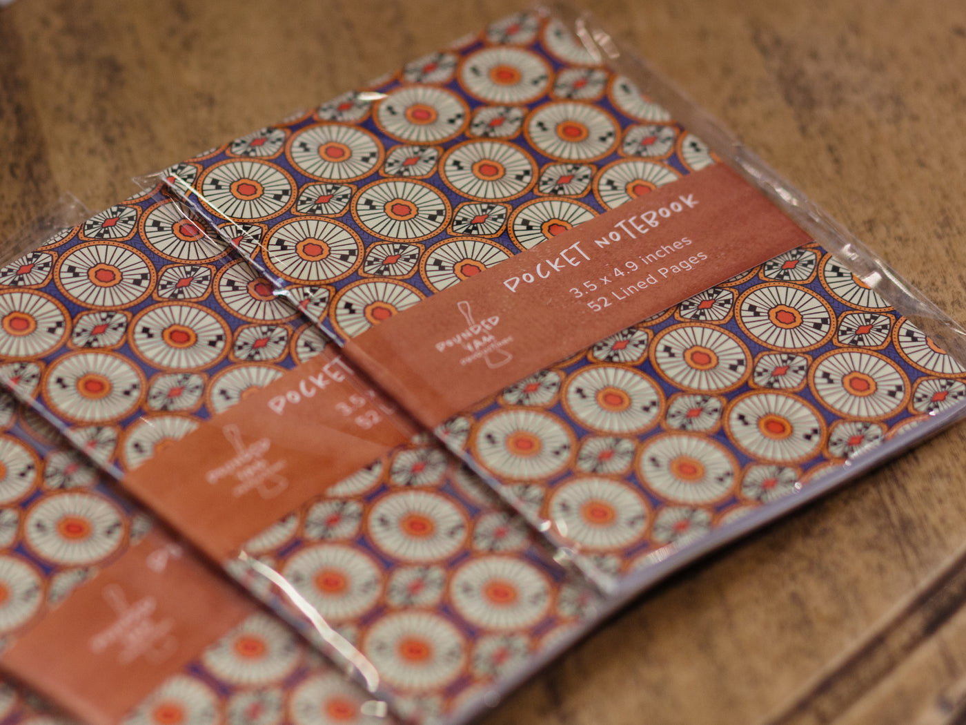 African Print Pocket Notebook - Circles (Ankara)