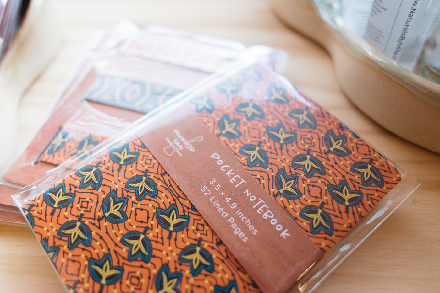 African Print Ankara-Inspired Pocket Notebooks - Fans