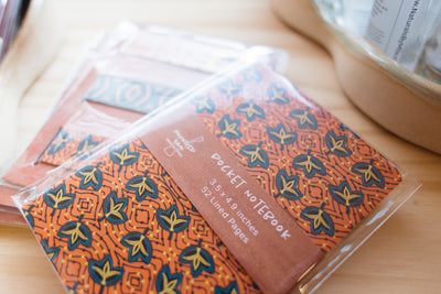 African Print Ankara-Inspired Pocket Notebooks - Fans