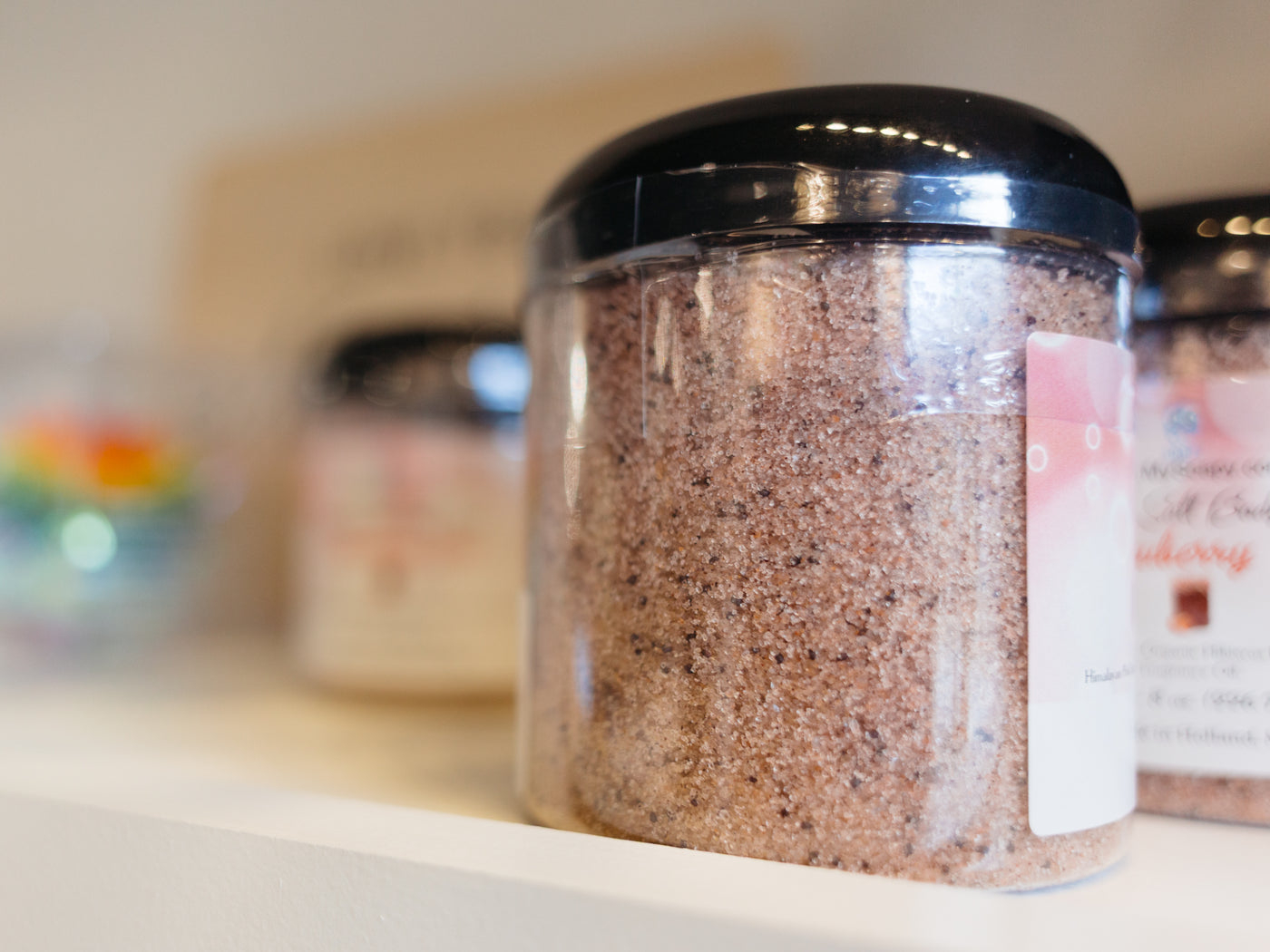 Strawberry Jam Handcrafted Salt Body Scrub by Soapy