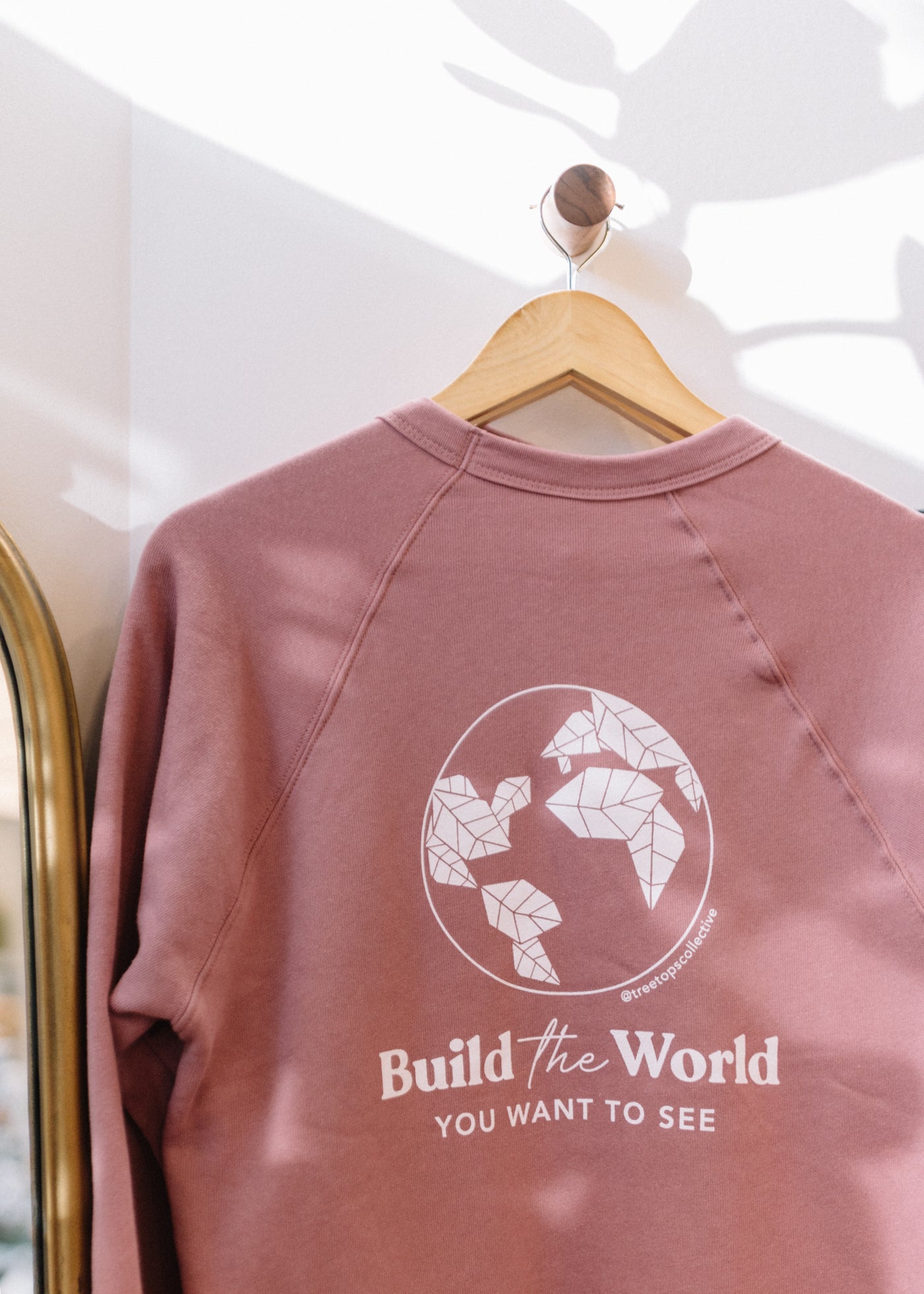 “Build the World You Want to See” Crewneck