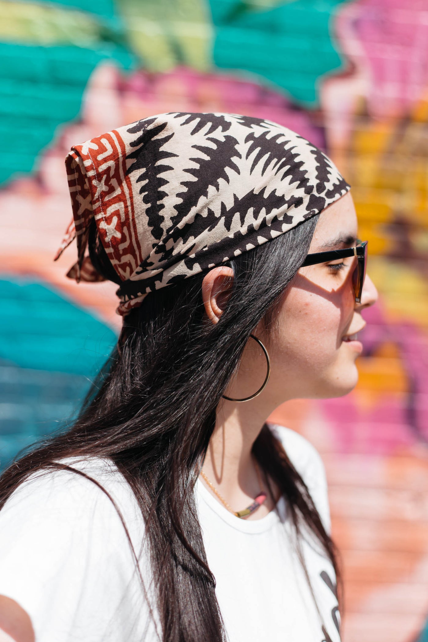 Handcrafted Block Print Cotton Bandana – Treetops Collective