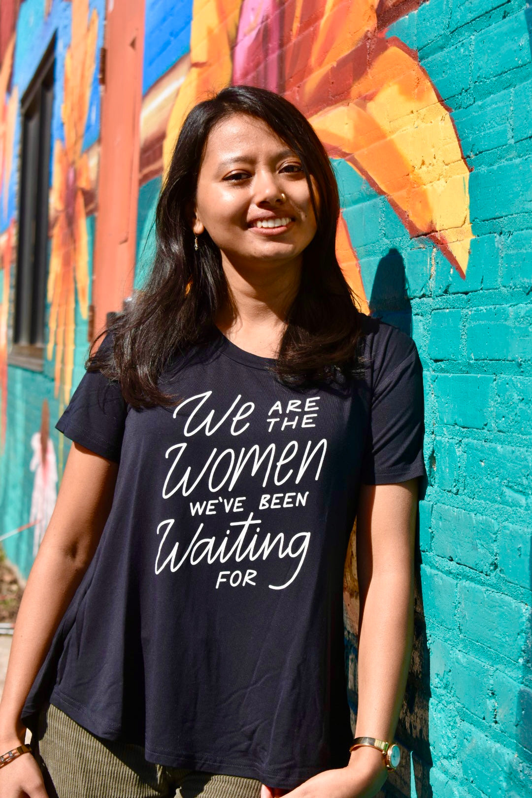 "We Are the Women" T Black - Bamboo
