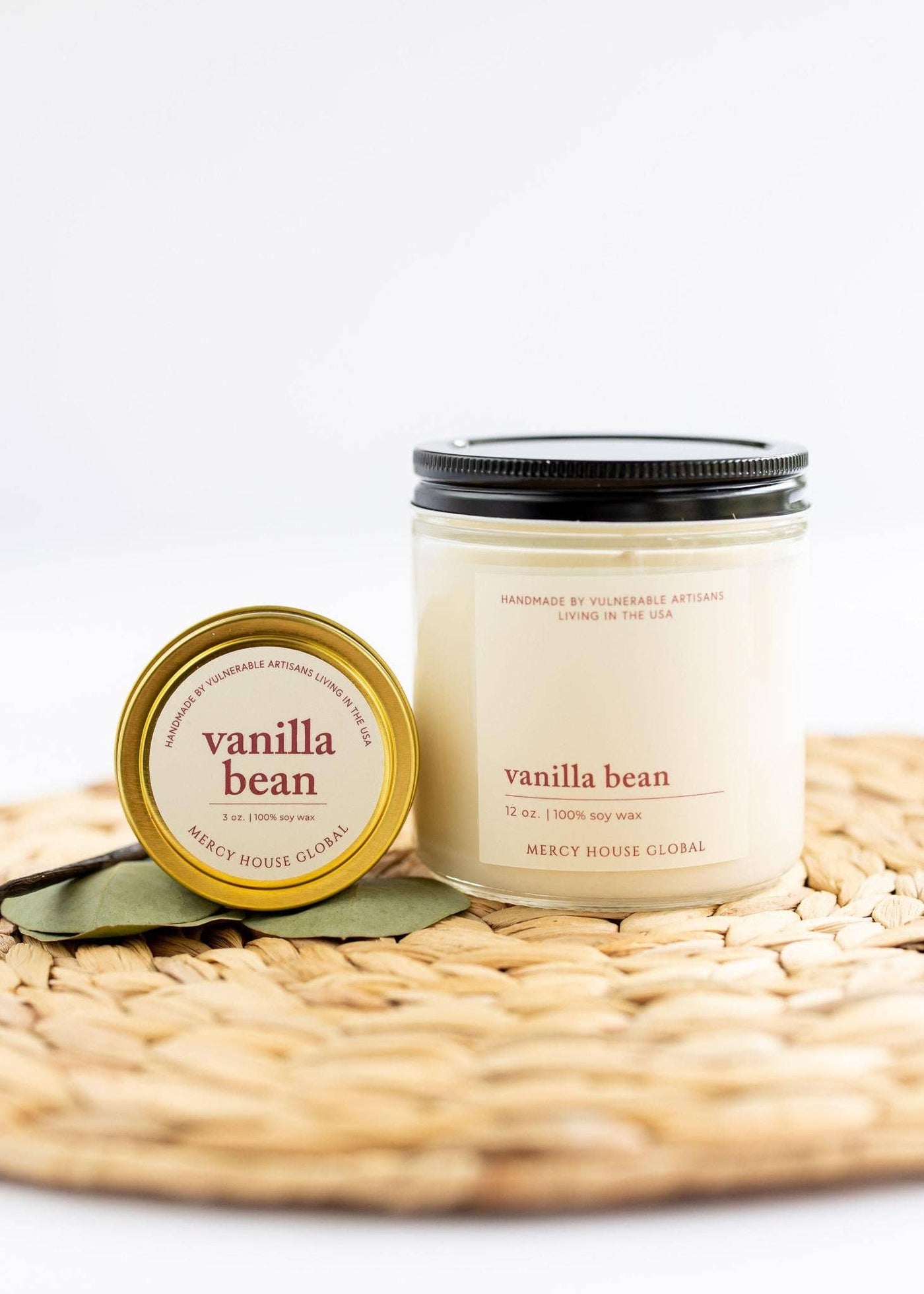 Vanilla Bean Candle | 12 oz. Glass Jar