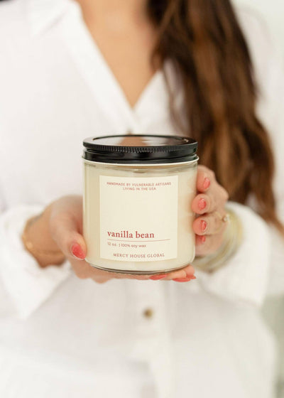 Vanilla Bean Candle | 12 oz. Glass Jar