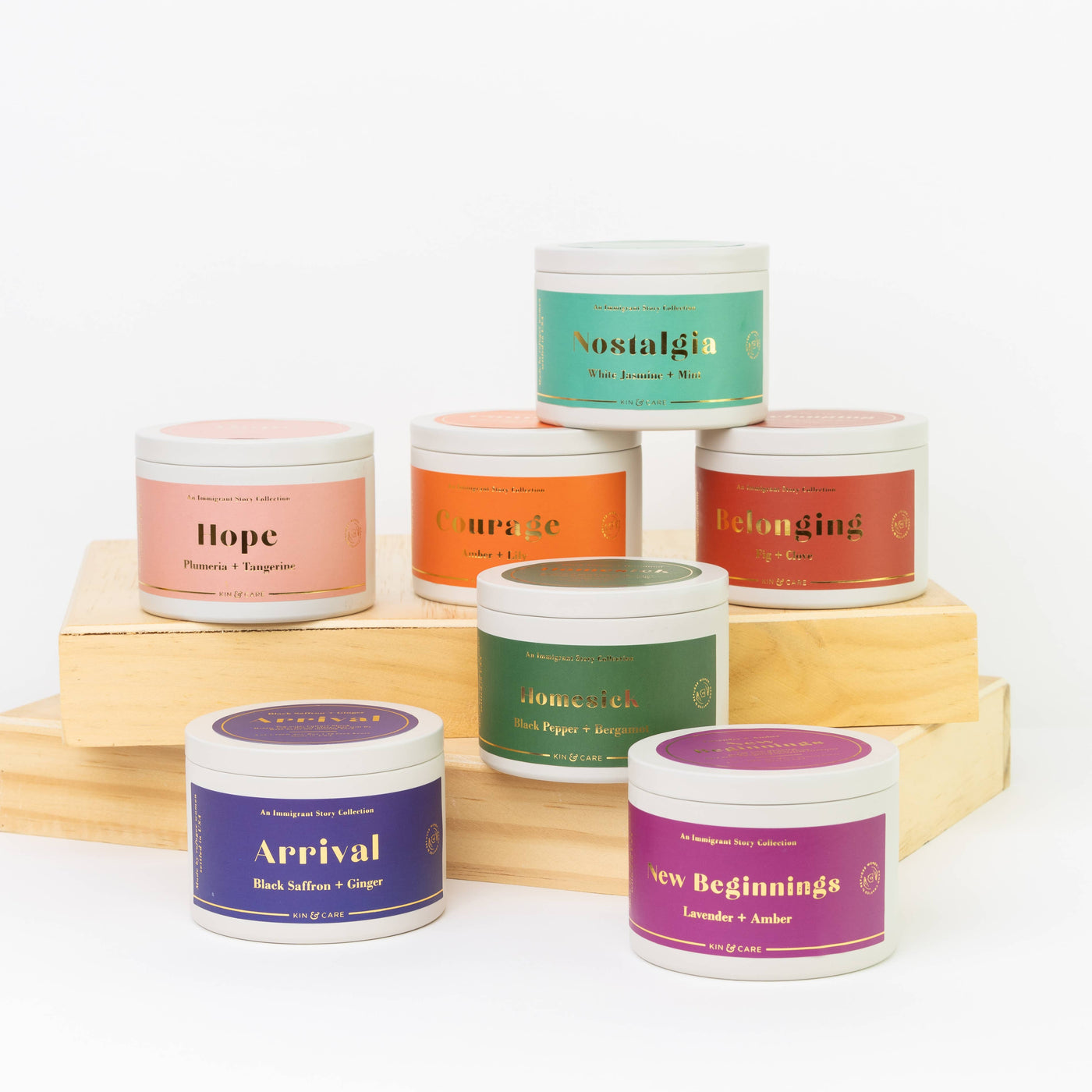 Sentiments Tin Candle - Immigrant Collection