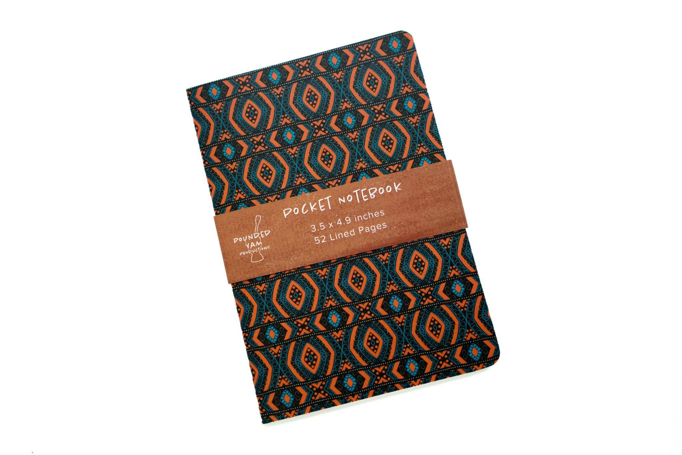African Print Pocket Notebook - Diamonds (Ankara)