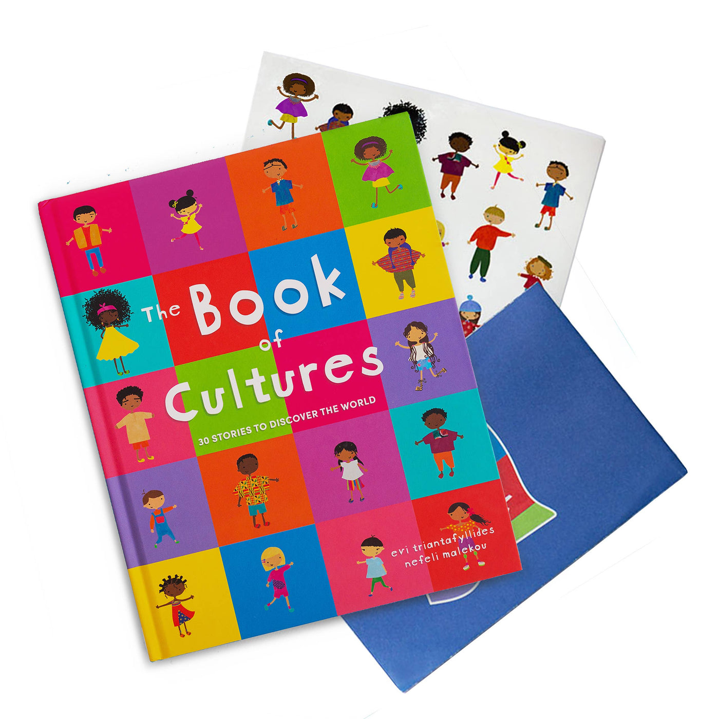 The Book of Cultures with Stickers & Map Multicultural Book