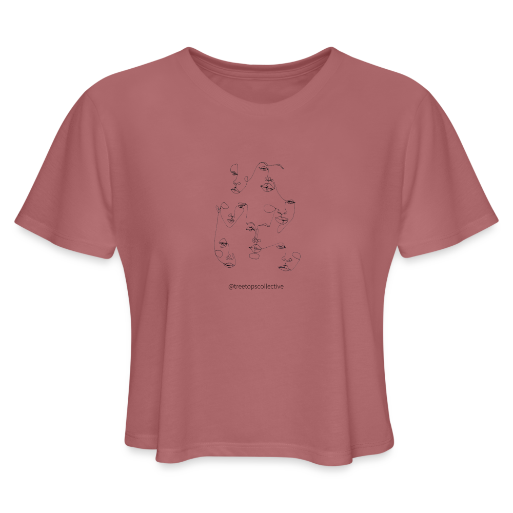 We are the Women Cropped T-Shirt - mauve