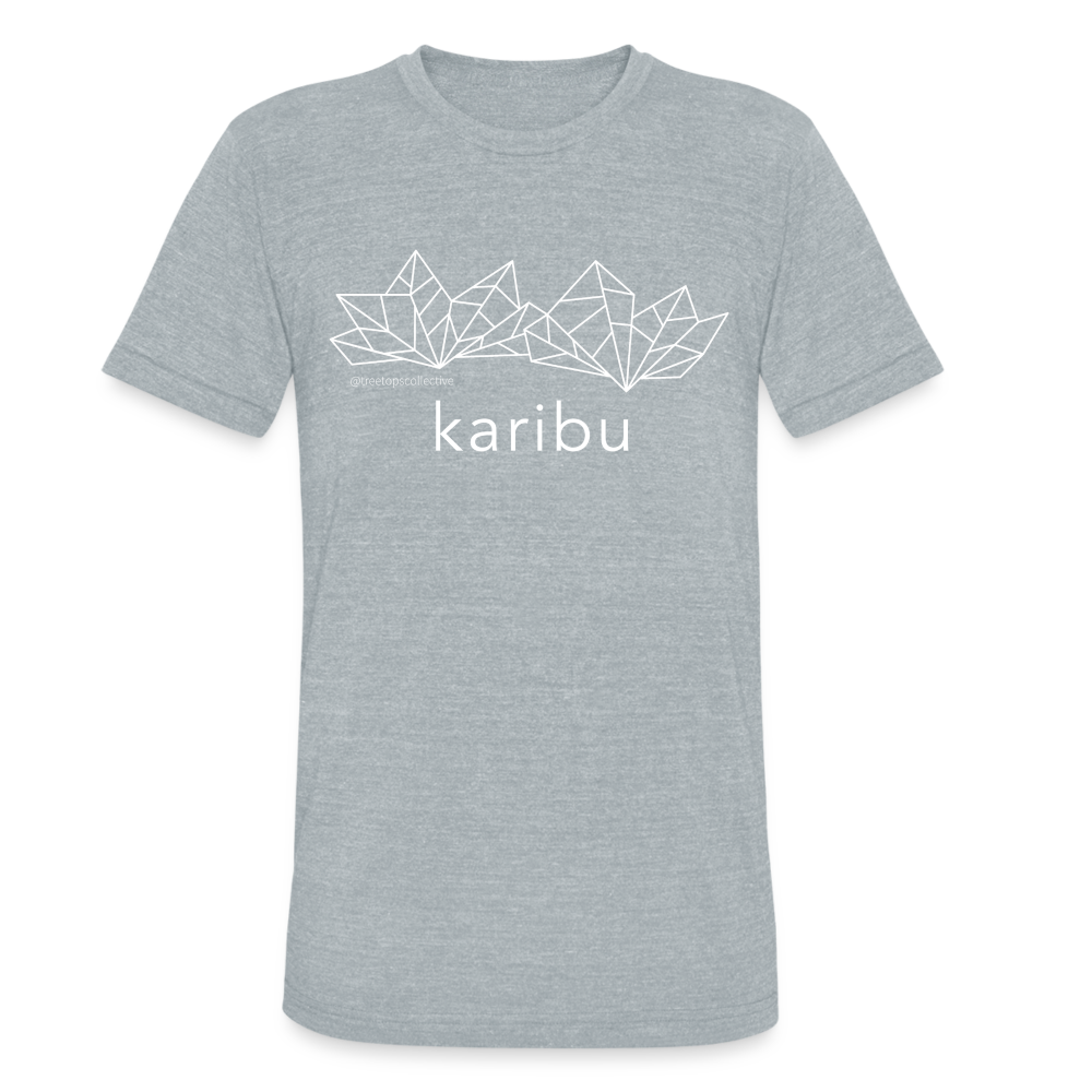 Swahili Welcome Tee - heather grey