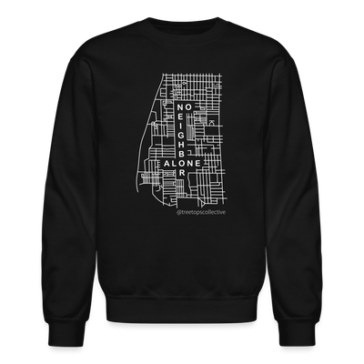 No Neighbor Alone Crewneck Sweatshirt - black