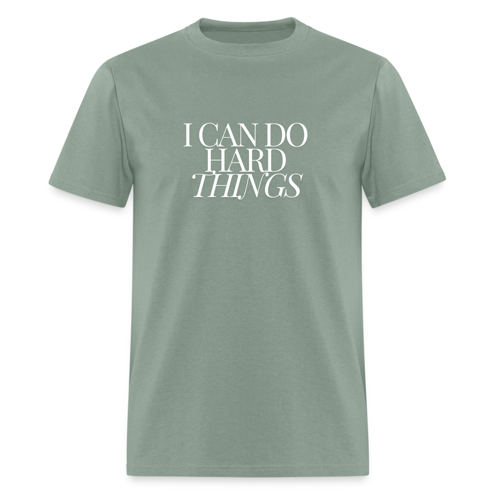 I Can Do Hard Things Men's Tee - sage