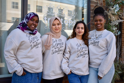 "We Are the Women" Crewneck Stone