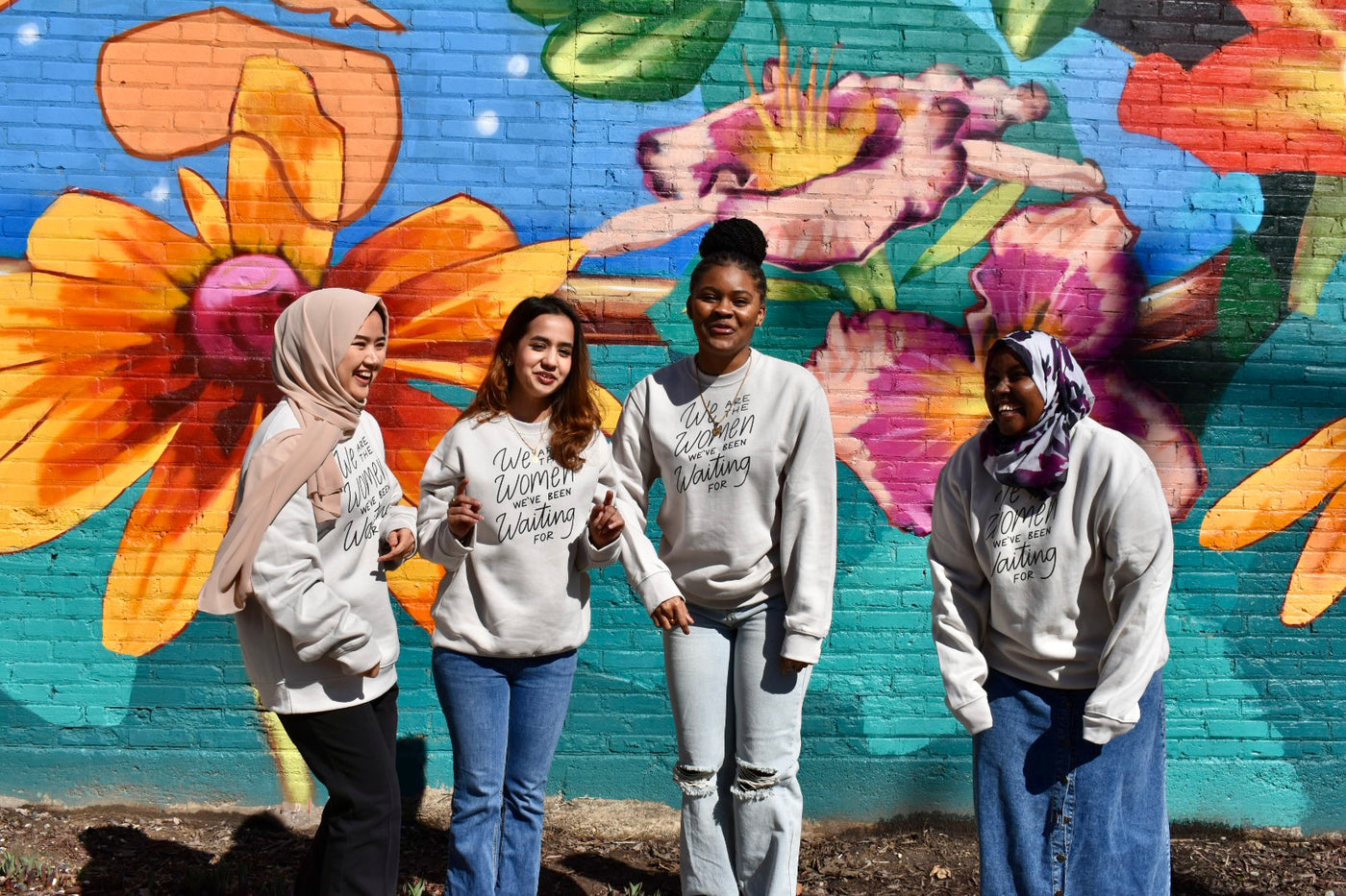 "We Are the Women" Crewneck Stone